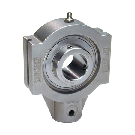 Iptci Take Up Ball Bearing Unit, 1.375 in Bore, Stainless Hsg, Stainless Insert, Set Screw Lock SUCSTRS207-22 IP69K